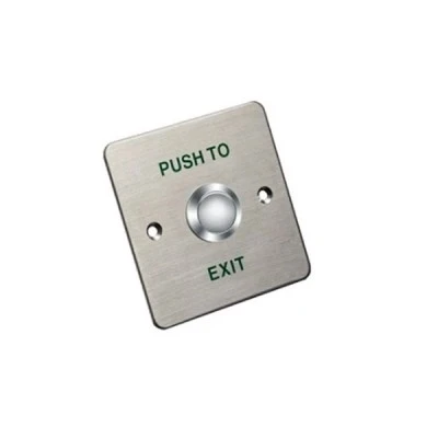 Μεταλλικό μπουτόν εξόδου (NO/NC/COM) HIKVISION DS-K7P01 με πλαίσιο αλουμινίου τετράγωνο