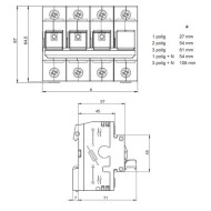 Ασφαλειοαποζεύκτης ράγας για Ν-Ζ/D0 CORON DUO 1Ρ CORON 103301 K-ELECTRIC