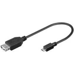 Καλώδιο σύνδεσης OTG USB 2.0 θηλυκό σε USB micro B 0.20m για Tablet και smartphones