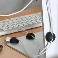 Οδηγοί καλωδίων Goobay 95040 με αυτοκόλλητο για το γραφείο σετ 5 τεμαχίων