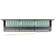 Patch panel κατηγορίας CAT 6Α STP 24 θυρών σε μαύρο χρώμα για τοποθέτηση σε rack cabinet 19
