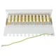 Patch panel κατηγορίας CAT 6 STP 12 θυρών με δυνατότητα τοποθέτησης σε τοίχο σε γκρι χρώμα