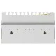 Patch panel κατηγορίας CAT 6 STP 12 θυρών με δυνατότητα τοποθέτησης σε τοίχο σε γκρι χρώμα