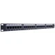 Patch panel GOOBAY κατηγορίας CAT 5e UTP 24 θυρών σε μαύρο χρώμα για τοποθέτηση σε rack cabinet 19