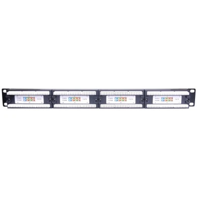 Patch panel GOOBAY κατηγορίας CAT 5e UTP 24 θυρών σε μαύρο χρώμα για τοποθέτηση σε rack cabinet 19