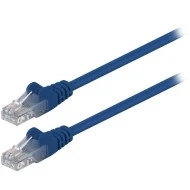 Καλώδιο δικτύου CAT 5e goobay 68335 U/UTP patchcable 0.5m σε μπλε χρώμα με επίχρυσες επαφές