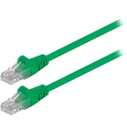 Καλώδιο δικτύου CAT 5e goobay 68338 U/UTP patchcable 0.5m σε πράσινο χρώμα με επίχρυσες επαφές