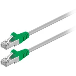 Καλώδιο δικτύου goobay CAT 5e F/UTP cross-patchcable 3m σε γκρι χρώμα με επίχρυσες επαφές
