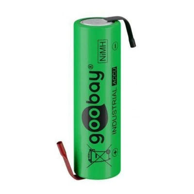 Επαναφορτιζόμενη μπαταρία 1.2V 2100mAh AA (Mignon) Ni-MH με λαμάκια Επαναφορτιζόμενη μπαταρία 1.2V 2100mAh AA (Mignon) Ni-MH με λαμάκια