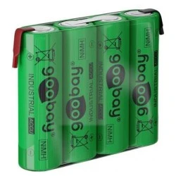 Επαναφορτιζόμενη μπαταρία 4.8V 2100mAh AA (Mignon) Ni-MH με λαμάκια