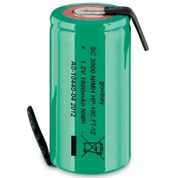 Επαναφορτιζόμενη μπαταρία Goobay 72802 1.2V 1500mAh Sub-C Ni-MH με λαμάκια