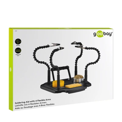 Βοηθητικό kit συγκόλλησης GOOBAY 61669 SOLDERING AID με βάση στήριξης πλακέτας και 4 εύκαμπτους βραχίονες.