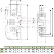 Μαχαιρωτή βασή NH1 τύπος:354170 250A 1000VDC για φωτοβολταϊκά συστήματα