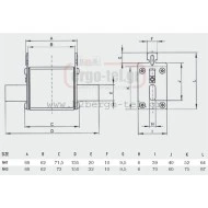 Μαχαιρωτό φυσίγγιο NH1 τύπος:373230 50A 1000VDC 30KA για φωτοβολταϊκά συστήματα