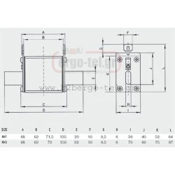 Μαχαιρωτό φυσίγγιο NH3 τύπος:373450 400A 1000VDC 30KA για φωτοβολταϊκά συστήματα