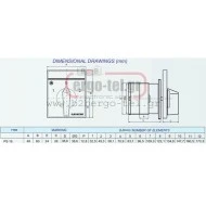 Διακόπτης περιστροφικός (έκκεντρου) PS1610U τριφασικός με εντολή 0-1 3Χ16Α
