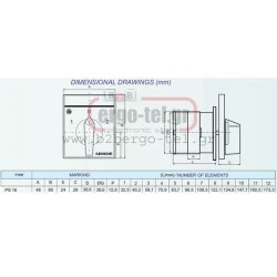 Διακόπτης περιστροφικός (έκκεντρου) PS1691U με εντολή 0-1 2Χ16Α
