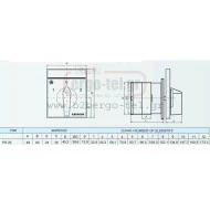 Διακόπτης περιστροφικός (έκκεντρου) PS2510U τριφασικός με εντολή 0-1 3Χ25Α RK