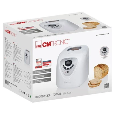 Αυτόματος αρτοπαρασκευαστής CL BBA 3505 600W με ρυθμιζόμενη ποσότητα ζύμης και οθόνη LCD Αυτόματος αρτοπαρασκευαστής CL BBA 3505 600W με ρυθμιζόμενη ποσότητα ζύμης και οθόνη LCD