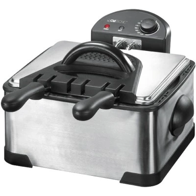 Ανοξείδωτη διπλή φριτέζα 4L CL FR 3195 2000W 230V 50Hz με ρυθμιζόμενος θερμοστάτης έως 190° C Ανοξείδωτη διπλή φριτέζα 4L CL FR 3195 2000W 230V 50Hz με ρυθμιζόμενος θερμοστάτης έως 190° C