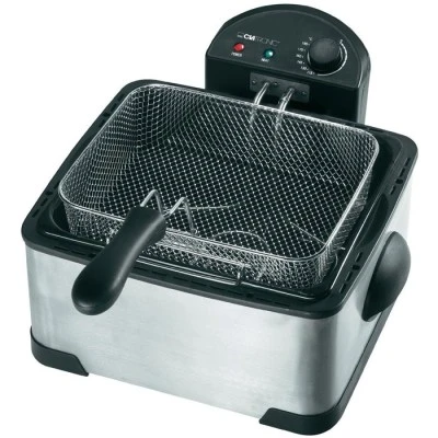 Ανοξείδωτη διπλή φριτέζα 4L CL FR 3195 2000W 230V 50Hz με ρυθμιζόμενος θερμοστάτης έως 190° C Ανοξείδωτη διπλή φριτέζα 4L CL FR 3195 2000W 230V 50Hz με ρυθμιζόμενος θερμοστάτης έως 190° C