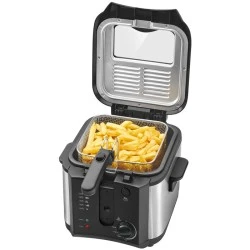 Ανοξείδωτη φριτέζα 2.5LCL FR 3649 1600W με πτυσσόμενη και θερμομονωμένη λαβή καλαθιού