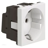 Πρίζα σούκο 2M LEGRAND MOSAIC με ασφάλεια παιδιών 16A 250V λευκή IP20