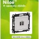Πρίζα 2xUSB φόρτισης τύπου C 3000mA λευκή Legrand Niloe