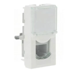 Μηχανισμός πρίζας Legrand Mosaic RJ11 4 επαφών 1 στοιχείου λευκό