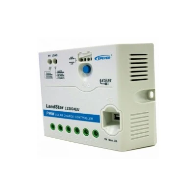 Ρυθμιστής φόρτισης EPSOLAR LS3024EU PWM 30Α 12/24V για φωτοβολταϊκές εγκαταστάσεις