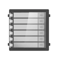 Nametag module HIKVISION DS-KD-KK  για modular μπουτονιέρα εισόδου Intercom επιπλέον 6 μπουτόν κλήσης & οπίσθιο φωτισμό