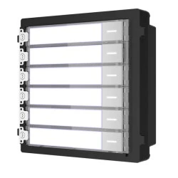 Nametag module HIKVISION DS-KD-KK  για modular μπουτονιέρα εισόδου Intercom επιπλέον 6 μπουτόν κλήσης & οπίσθιο φωτισμό