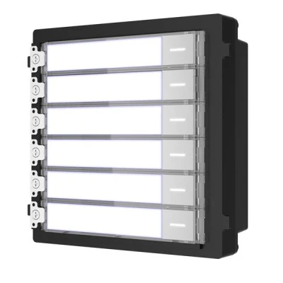 Nametag module HIKVISION DS-KD-KK  για modular μπουτονιέρα εισόδου Intercom επιπλέον 6 μπουτόν κλήσης & οπίσθιο φωτισμό
