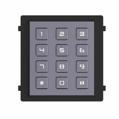 Keypad module Hikvsion DS-KD-KP για modular μπουτονιέρα εισόδου Intercom, με πληκτρολόγιο 12 πλήκτρων με οπίσθιο φωτισμό IP65 IK7