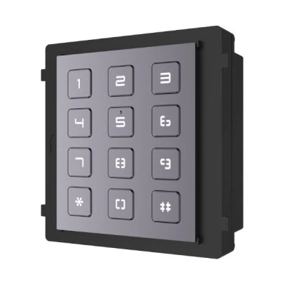 Keypad module Hikvsion DS-KD-KP για modular μπουτονιέρα εισόδου Intercom, με πληκτρολόγιο 12 πλήκτρων με οπίσθιο φωτισμό IP65 IK7