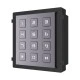 Keypad module Hikvsion DS-KD-KP για modular μπουτονιέρα εισόδου Intercom, με πληκτρολόγιο 12 πλήκτρων με οπίσθιο φωτισμό IP65 IK7
