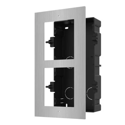  Βάση HIKVISION DS-KD-ACF2 για χωνευτή τοποθέτηση 2 modules της μπουτονιέρας εισόδου Intercom πλαίσιο & κάλυμμα