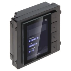 Display module Hikvision DS-KD-DIS για modular μπουτονιέρα εισόδου Intercom, με φωτιζόμενη οθόνη LCD 3.5’'