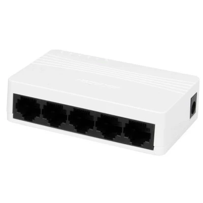 Ethernet Switch plug & play Hikvision DS-3E0105D-E 5 x 10/100 1 Gbps backplane, πλαστικό περίβλημα, επιτραπέζια ή επίτοιχη τοποθέτηση