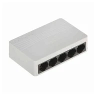 Ethernet Switch plug & play Hikvision DS-3E0105D-E 5 x 10/100 1 Gbps backplane, πλαστικό περίβλημα, επιτραπέζια ή επίτοιχη τοποθέτηση
