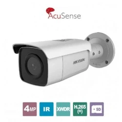 Δικτυακή κάμερα Bullet 4MP Hikvision σταθερός ευρυγώνιος φακός 2.8mm εμβέλεια έως 60m &  τροφοδοσία PoE ή 12 VDC