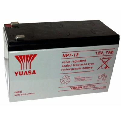 Μπαταρία μολύβδου NP7-12 YUASA 7AH 12V για συστήματα αδιάλειπτης λειτουργίας UPS