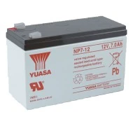 Μπαταρία YUASA 12V χωρητικότητας 7Ah κλειστού τύπου NP7-12 D με φαρδύ πόλο