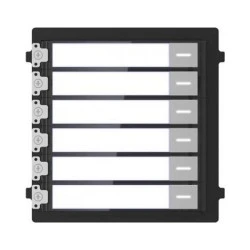 Nametag module HIKVISION DS-KD-KK/S για modular μπουτονιέρα εισόδου Intercom Stainless Steel με επιπλέον 6 μπουτόν κλή­σης IP65