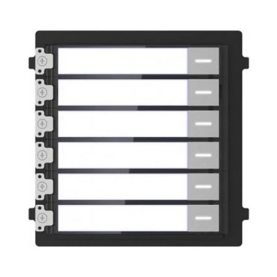 Nametag module HIKVISION DS-KD-KK/S για modular μπουτονιέρα εισόδου Intercom Stainless Steel με επιπλέον 6 μπουτόν κλή­σης IP65