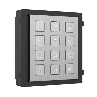 Keypad module HIKVISION DS-KD-KP/S για modular μπουτονιέρα εισόδου Intercom Stainless Steel με πληκτρολόγιο 12 πλή­κτρων