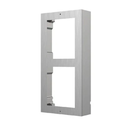 Βάση HIKVISION DS-KD-ACW2/S για επίτοιχη τοποθέτηση 2 modules της μπουτονιέρας εισόδου Intercom Stainless Steel 107x4x219mm