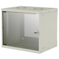 Επιτοίχια καμπίνα 19" INTELLINET 714815 FLATPACK 9U (540x560) Flatpack γκρι με θυρίδες εξαερισμού