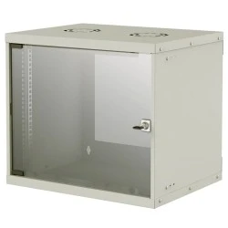 Επιτοίχια καμπίνα 19" INTELLINET 714815 FLATPACK 9U (540x560) Flatpack γκρι με θυρίδες εξαερισμού