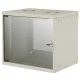 Επιτοίχια καμπίνα 19" INTELLINET 714815 FLATPACK 9U (540x560) Flatpack γκρι με θυρίδες εξαερισμού